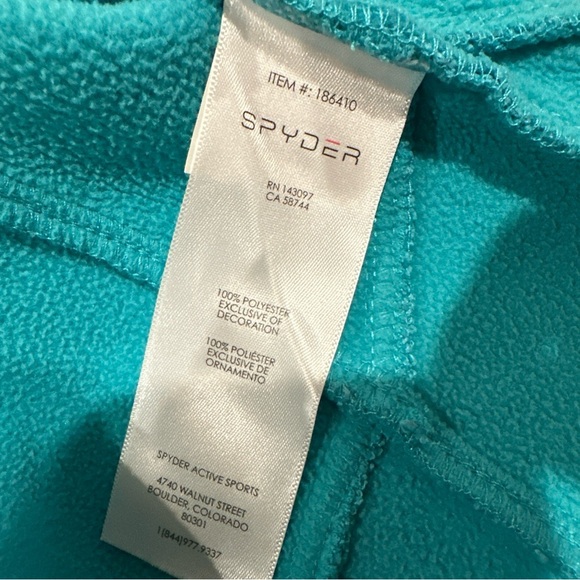 Spyder Girl's Endure Stryke Full Zip Jacket XL 18 Baltic Blue Pockets Polyester - Picture 7 of 13